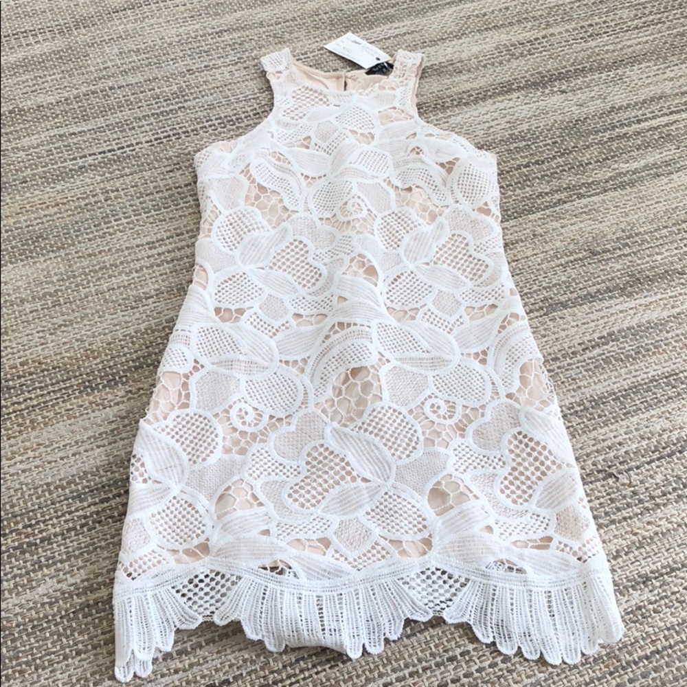 Boutique white eyelet dress